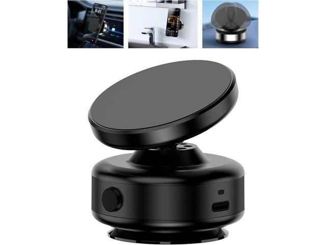 Electric Vacuum Suction Cup Magnetic Phone Mount, 360 Rotatable Magnetic Cell Phone Holder, Adjustable Hands-Free Portable for Magsafe iPhone Car...