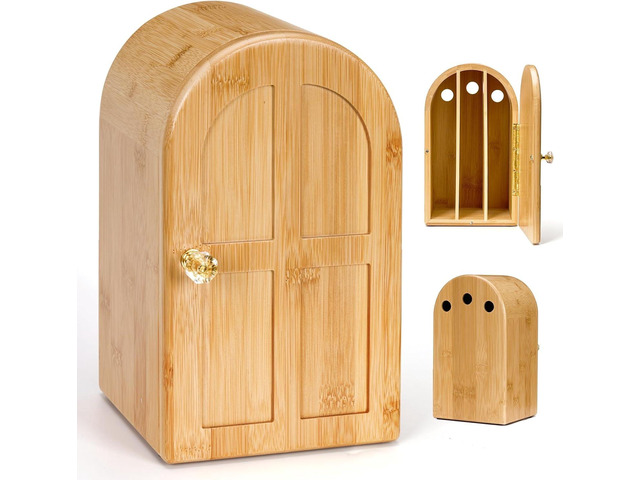 Bamboo Cell Phone Box for Family Time, Cell Phone Jail,Hold 6 Phones with Charging Holes,Help Kids Adults Focus Back