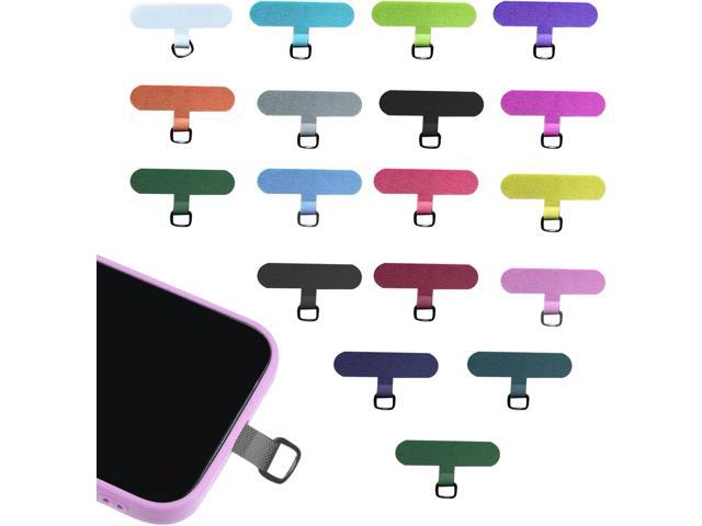 18PCS Phone Tether Tabs multi-color Universal Without Adhesive Phone Lanyard Patch Replacement Parts, nylon material Compatible with full...