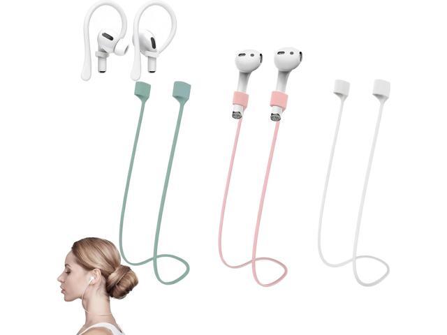 Magnetic Anti-Lost Straps for AirPods, Colorful Soft Silicone Sports Lanyard, Ear Hooks and Neck Rope Cord for AirPod, Wireless Headphones...