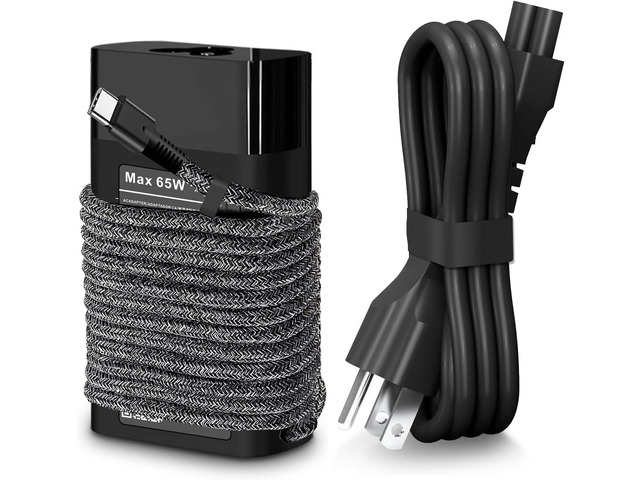 Slim 65W Watt USB Type C Laptop Charger Compatible with HP OmniBook 5 7 X Flip 16' 14' 17.3 inch AI PC, Zbook ProBook Elite Pavilion AC Adapter...