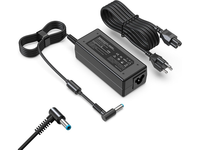 65W 45W Laptop Charger Compatible with HP Pavilion x360 14 15 17, Stream 11 13 14, Notebook, Elitebook,Envy, ProBook Series Smart Blue Tip AC...