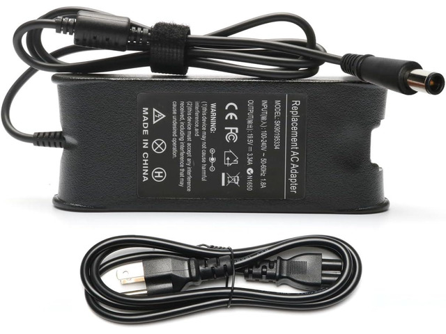 19.5V 3.34A 65W AC Adapter Laptop Charger Compatible with Dell Latitude 3190 3189 3140 3120 3310 5400 5480 5490 7490 E5500 E5470 E6430 E6500 E6530...