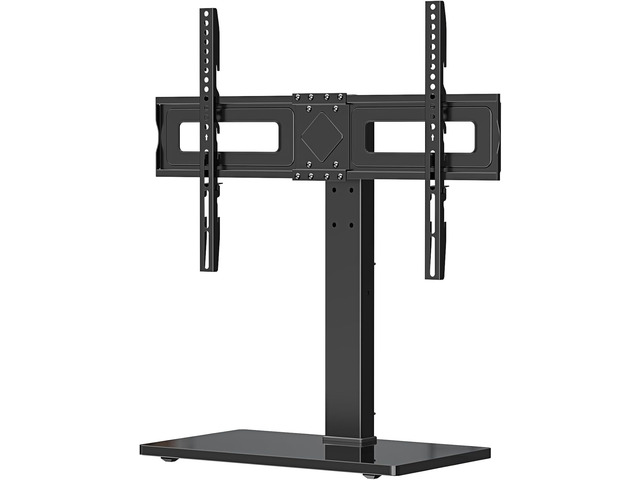 MOUNT PRO Universal Swivel TV Stand Base, Table Top TV Stand for 37 to 65, 70, 75 Inch LCD LED TVs, Height Adjustable TV Mount Stand with Tempered...