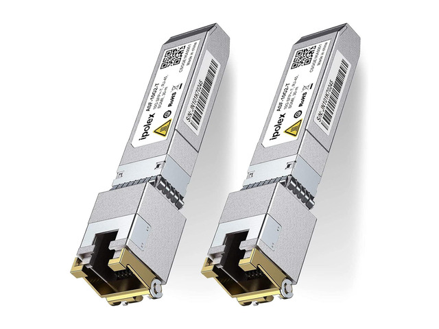 ipolex SFP+ to RJ45 10Gb Module, Support 1G/2.5G/5G/10GBase-T RJ45 SFP+ Module, Compatible for Cisco SFP-10G-T, Ubiquiti UACC-CM-RJ45-MG, Mikrotik,...