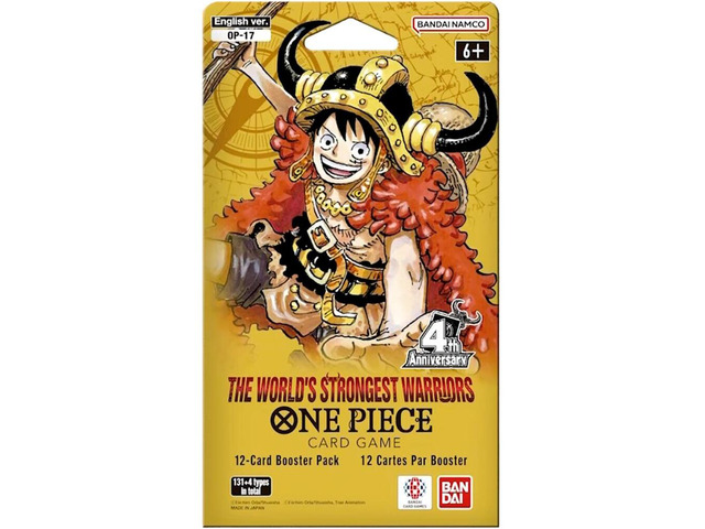 The World's Strongest Warriors Sleeved Booster Pack - The World's Strongest Warriors (OP17)