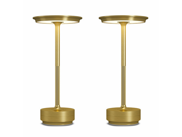 2 Pack Cordless Table Lamps Rechargeable, 5000mAh LED Table Light Portable 3 Color Stepless Dimming Battery Powered Table Lamp with Memory Function...