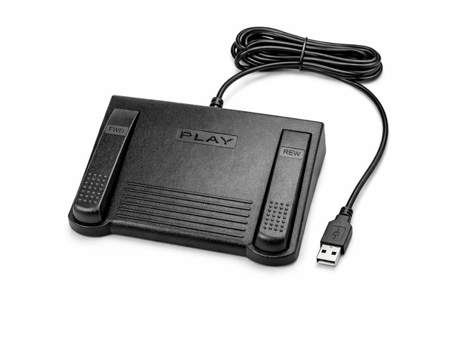 IN-USB-1 Foot Pedal Transcription Foot Control, Infinity, Ergonomic - Effortless Transcribing & Dictation, Transcribe & Dictate with Ease