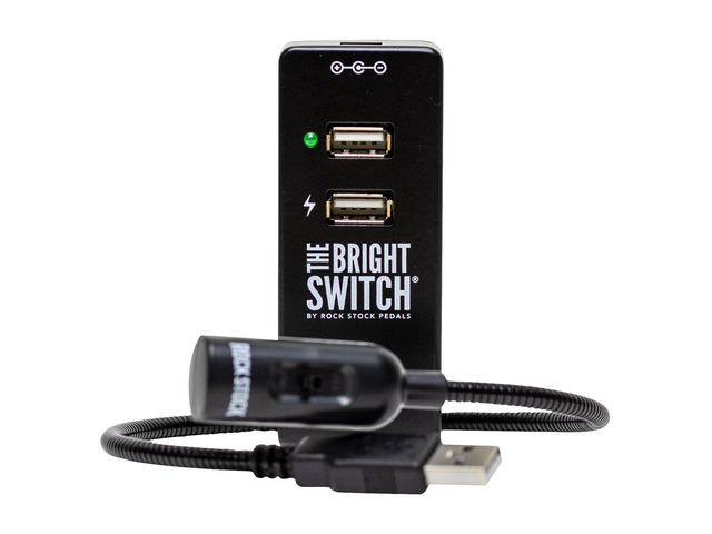 The Bright Switch - Compact USB Light and Charging Station for Pedal Boards Gooseneck LED Lamp & 9V DC Power Supply - Light Up Your Set Up in...