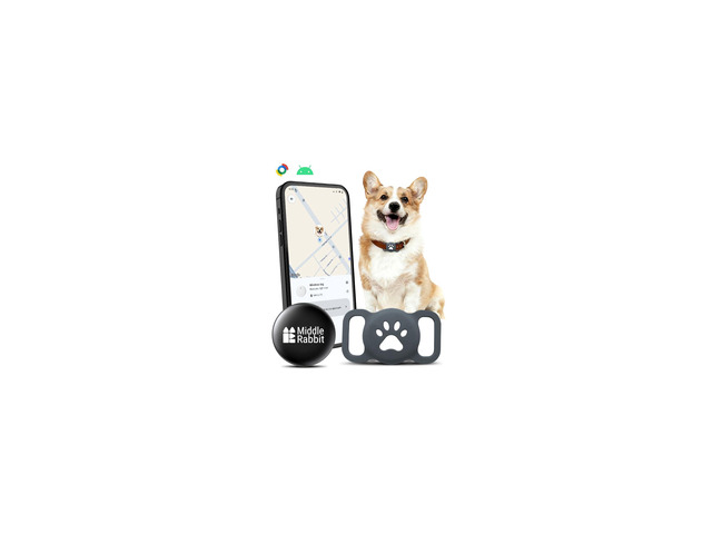Dog GPS Tracker for Android, No Subscription Pet Tracker Tag for Dogs with Silicone Holder, Fits Existing Dog Collar, Lightweight Dog Tracker Tag...