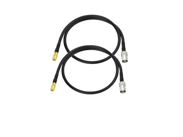 BNC Female to SMB Male 50 Ohm RG174 Coaxial Cable 1ft (2Pcs) bnc to smb 50 ohm coax for RF Applications, Antennas, Radio Boards, Base Stations etc