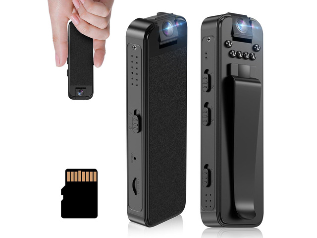 Mini Body Camera,Premium Portable 1080P Small Body Camera with Night Vision and Motion Detection Wearable for Office, Law Enforcement, Security...