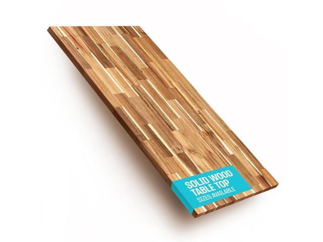 Solid Wood Desk Table Top Pre-Finished 1.2 Thick Tabletop - Universal Fit for Standing Desks, Countertops & Workstations (48' x 24', Acacia)