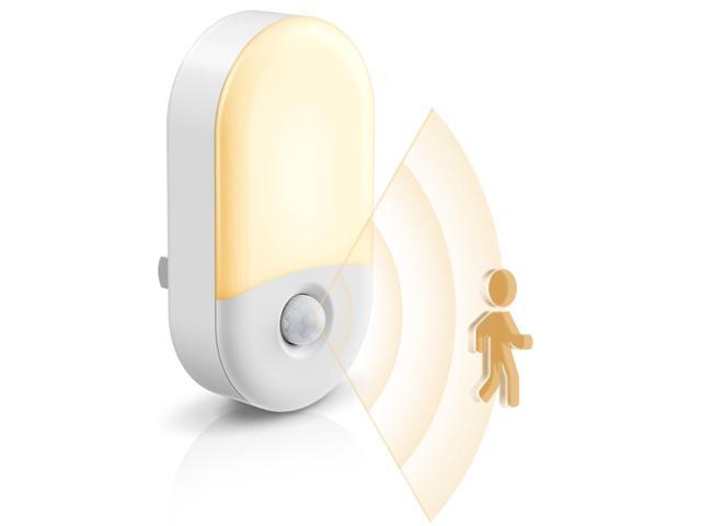 JAYSUING Motion Sensor Night Light, 2Pack, Motion Activated Night Light, Night Lights Plug into Wall Motion Sensor, 3000K Warm White, Adjustable...