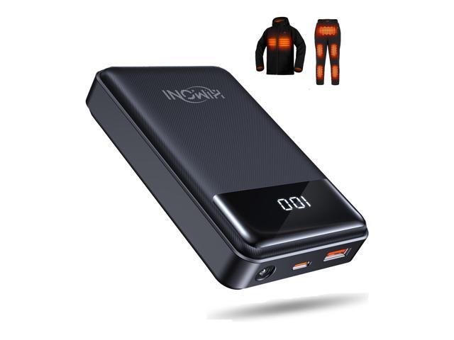 JAYSUING 12V 20000mAh Heated Jacket Battery Pack Compatible with SOLJIKYE, YHQ,Wulcea and Genovega, Portable Power Bank for USB Heated Jackets...