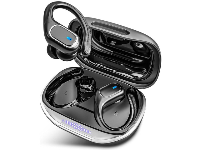 Wireless Earbuds Bluetooth Headphones 80Hrs Playtime Ear Buds IPX7 Waterproof Sports Earphones Wireless Charging Case Over-Ear Earhooks Headest...