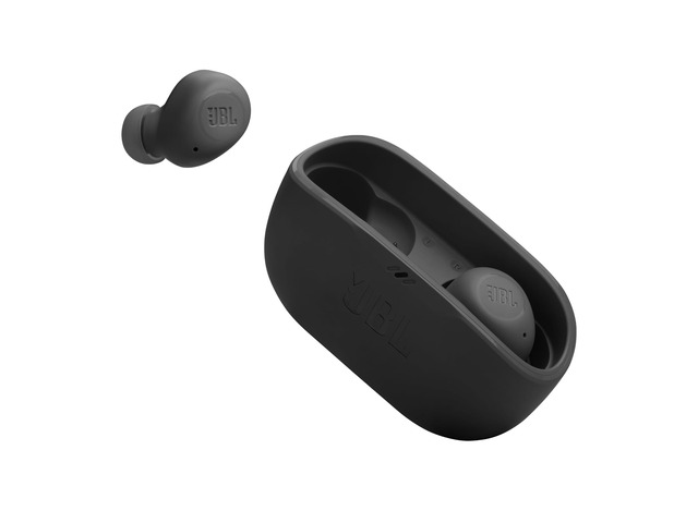 Vibe Buds - True Wireless Earbuds - Black Deep Bass Sound, Comfortable fit, Up to 32h (8h buds + 24h case) with speed charging