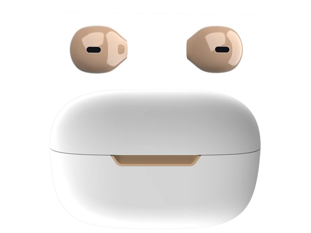 Invisible Mini Wireless Bluetooth Earbuds, Small Semi in-Ear Earbuds for Work & Daily Use, Touch Control, Lightweight for Music & Audiobooks