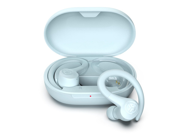 Go Sport+, True Wireless Workout Earbuds, Bluetooth Sport Earbuds, Clear Calling, Light Blue