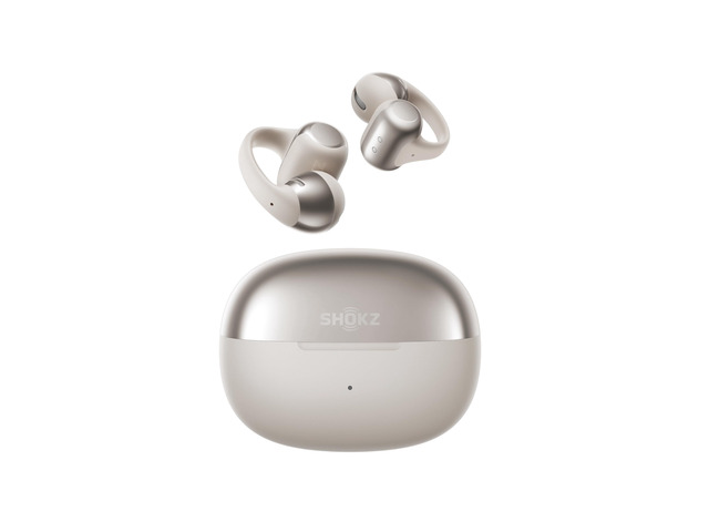 OpenDots ONE Open-Ear Clip-On Bluetooth Earbuds, Grey, Dolby Audio Clip-on design; Open ear awareness; Lightweight secure fit; Dolby Audio; 40H...