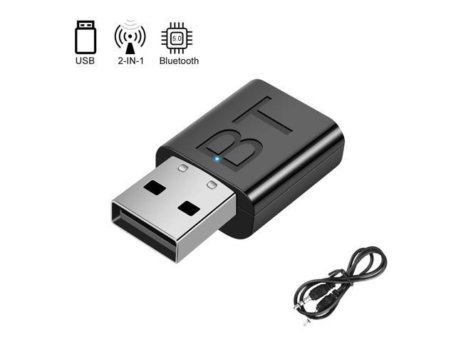 Idealforce 2-in-1 Bluetooth 5.3 Transmitter & Receiver - Wireless Audio Adapter with 3.5mm AUX & USB, Low Latency for TV, PC, Car, Switch,...