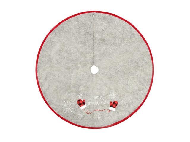 Vintage Christmas Tree Skirt Christmas Decorations - Red Vintage Style Xmas Tree
