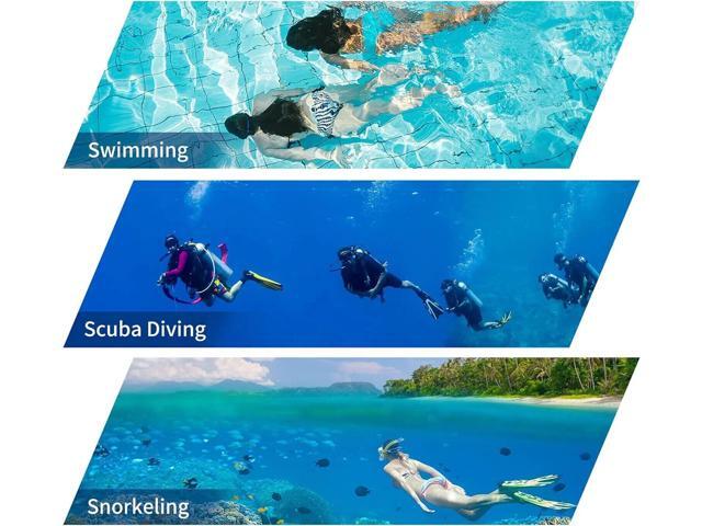 Idealforce Premium Tempered Glass Anti-Fog Diving Mask & Snorkel Set Professional Scuba Snorkeling Mask for Adults with Dry Top Snorkel Tube ...