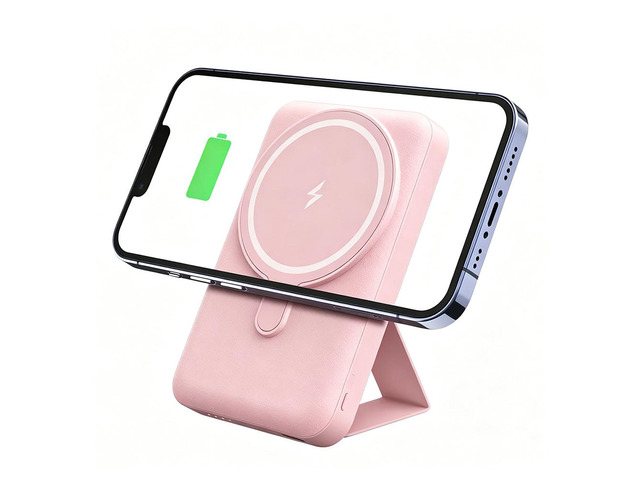 Idealforce 5000mAh MagSafe Foldable Magnetic Power Bank for iPhone 17/16/15/14 Pro Max - Wireless Portable Charger Battery Pack, Fast Charging...