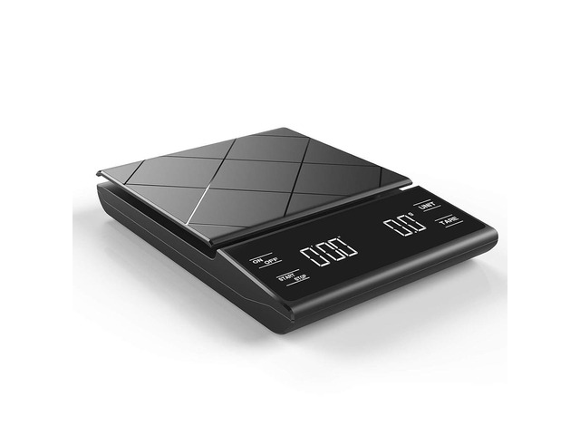 Idealforce Digital Coffee Scale with Timer, 3kg/0.1g Accurate Scale for Pour Over, Drip and Espresso Coffee Brewing