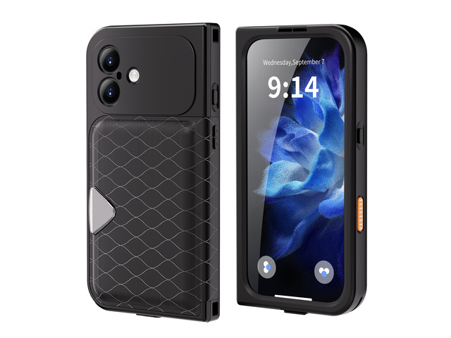 Redpepper IP68 Waterproof Case, iPhone 17 Full Body Rugged Shockproof Cover with Built-in Screen Protector, Magnetic Card Slot & Makeup Mirror...