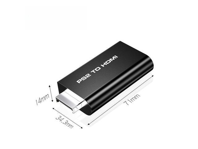 PS2 to HDMI 1080P Video Converter Adapter with 3.5mm Audio Output HDTV Monitor