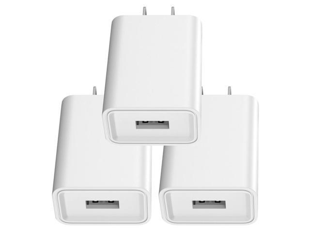 5V 2A USB Port Wall Charger 5 Volt 2 Amp AC-DC Power Wall Adapter Converter 3 Pack Adapter