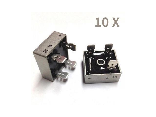 10Pcs 1000V 50A Metal Case Single Phase Diode Bridge Rectifier 10X
