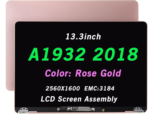 LCD Screen Cover Cable Hinges Full Top Assembly Compatible with MacBook Air Retina 13.3' A1932 2018 MRE82xx/A MREA2 MREE2 MRE92 MREC2 MREF2 MUQT2...
