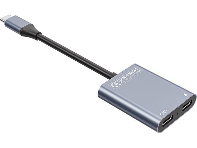 USB-C to Glasses Charging Adapter, Charge and Play Adapter with 100W PD Charging and 4K@60Hz Display Output, for Switch (Not Switch 2), ROG Ally,...