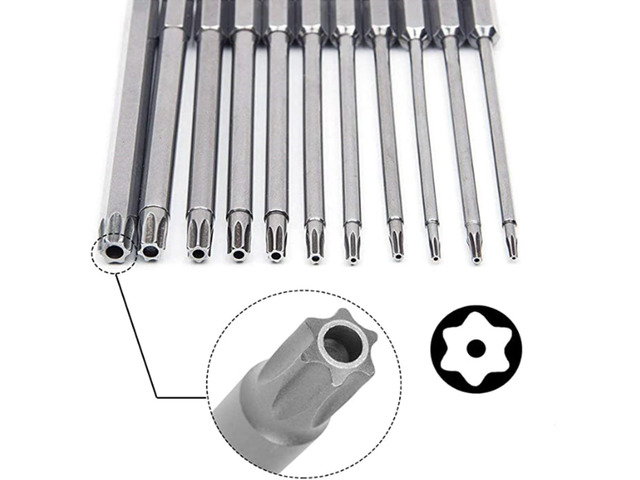 11 Pack Star Security Screwdriver Bit Set Shark Vacuum (100mm Length)
