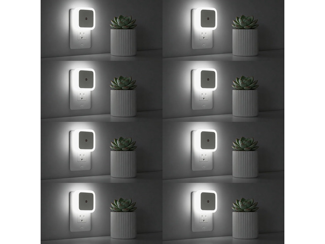 Night Light, Night Lights Plug into Wall 8-Pack, Nightlight Plug in Night Light, Dusk to Dawn Night Lamp Led (Soft White)