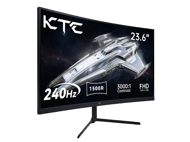24 Inch Curved 240Hz Gaming Monitor, FHD 1500R Curve, 3000:1, H24S17P 1080P Computer Monitors, Adaptive Sync w/ 1ms MPRT, HDR, HDMI DisplayPort,...