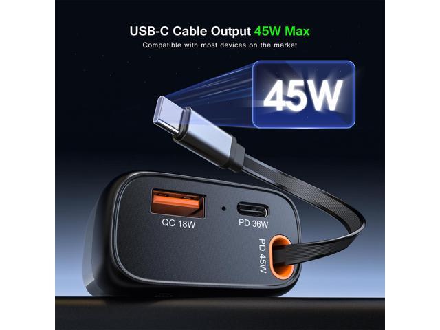 Esoulk Car Charger For Samsung S25/S24/S23/S22 Ultra iPhone 17 Pro Max 45W USB-C + PD 36W + QC 18W
