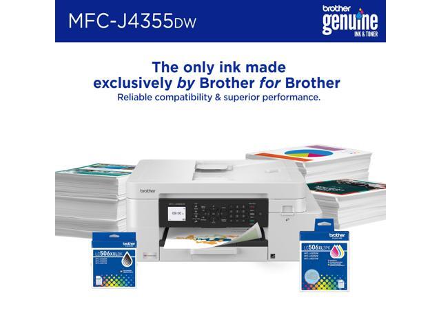 Brother - INKvestment 4355 Wireless All-in-One Inkjet Printer with 1.8” Color Display (MFC-J4355DW), Great for Small Offices - White - image 11