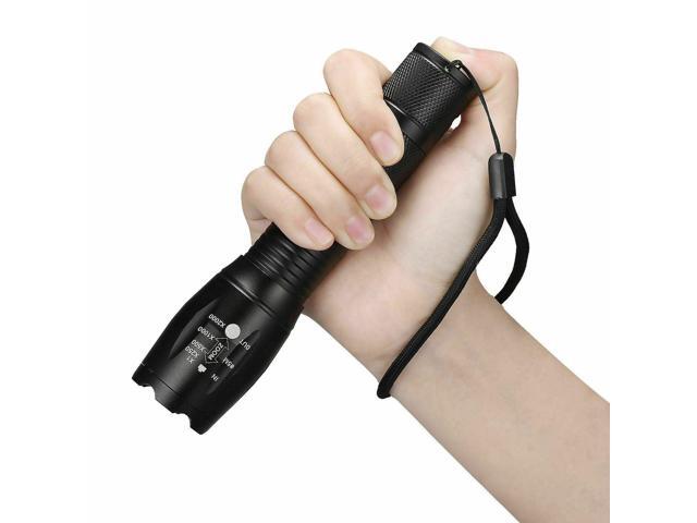 3 x Tactical 18650 Flashlight High Powered 5Modes Zoomable Aluminum