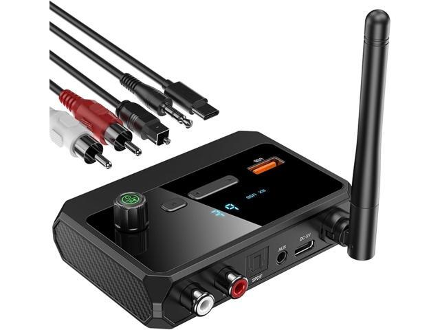 Bluetooth 5.3 Audio Receiver Wireless Adapter for Home Stereo with Optical USB
