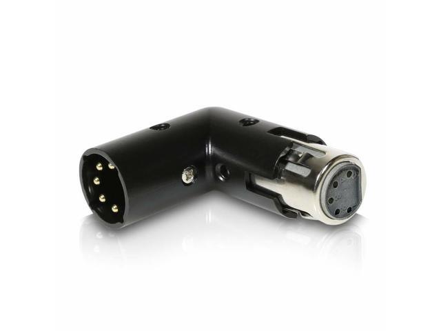 5-PIN XLR Angle Adapter Male & Female Adjustable to 4 Angle Positions