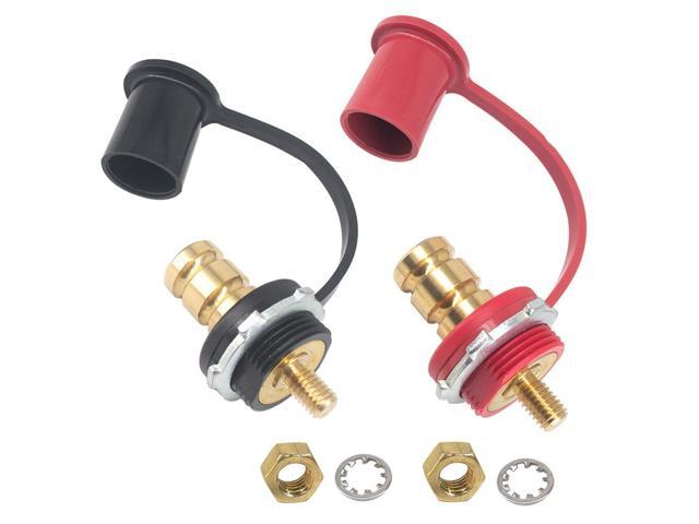 Remote Jumper Battery Charger Post 3/8 Inch Brass Terminal Lug Body Panel Mount