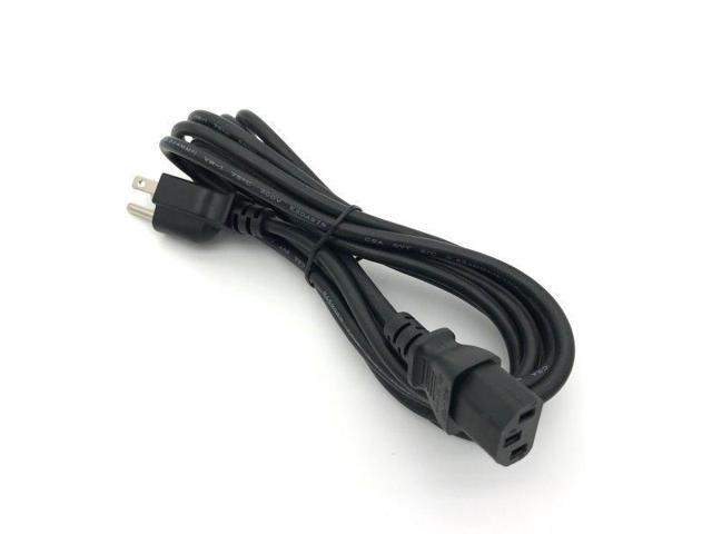 10FT Universal 3 Prong AC Power Cord Cable 18AWG for Computer Printer Monitor TV