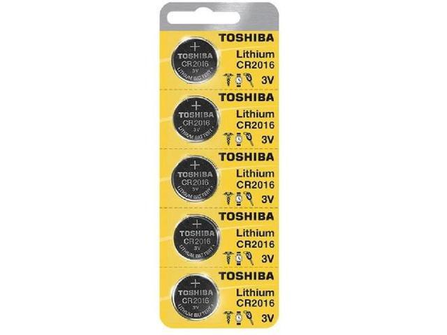 5 x New Original Toshiba CR2016 CR 2016 3V LITHIUM BATTERY BR2016 DL2016