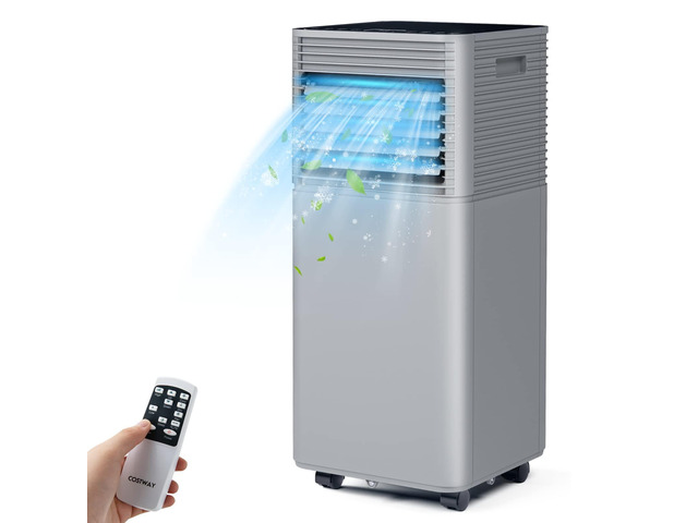 ARLIME Portable Air Conditioners, 8000 BTU Air Unit Cools up to 230 sq. ft. Freestanding Air Cooler w/Fan & Dehumidifier, Remote Control, Window...