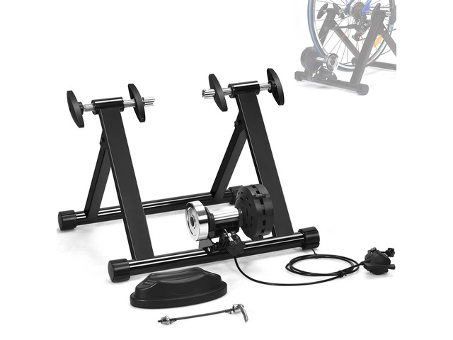 SPORFIT Indoor Bike Trainer Stand for Exercise,Noise Reduction Stationary Bike Converter,8-Level Magnetic Resistance Bike Trainer for...
