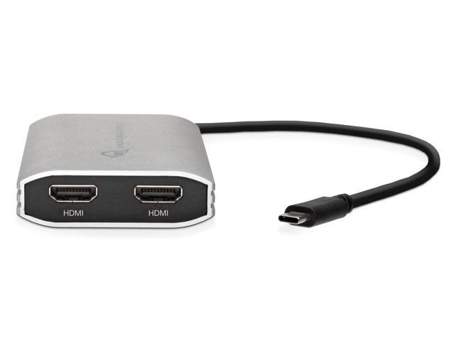 OWC USB-C Adapter to Dual HDMI 4K with DisplayLink - Supports 2 4K Monitors at 60Hz - Compatible with Mac M1/M2/M3/M4, PC, ChromeOS - Plug & Play