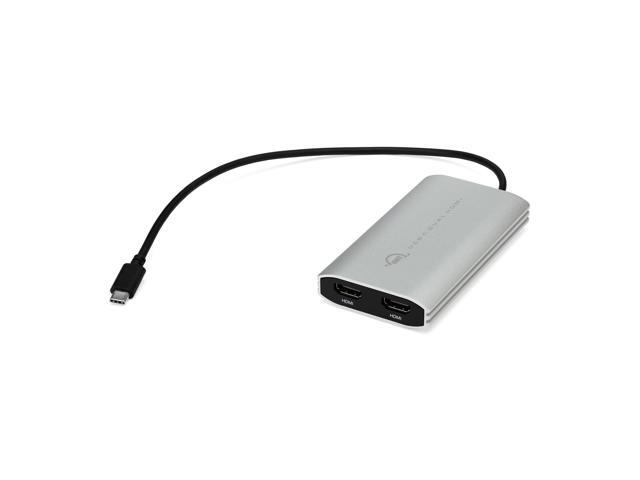 OWC USB-C Adapter to Dual HDMI 4K with DisplayLink - Supports 2 4K Monitors at 60Hz - Compatible with Mac M1/M2/M3/M4, PC, ChromeOS - Plug & Play